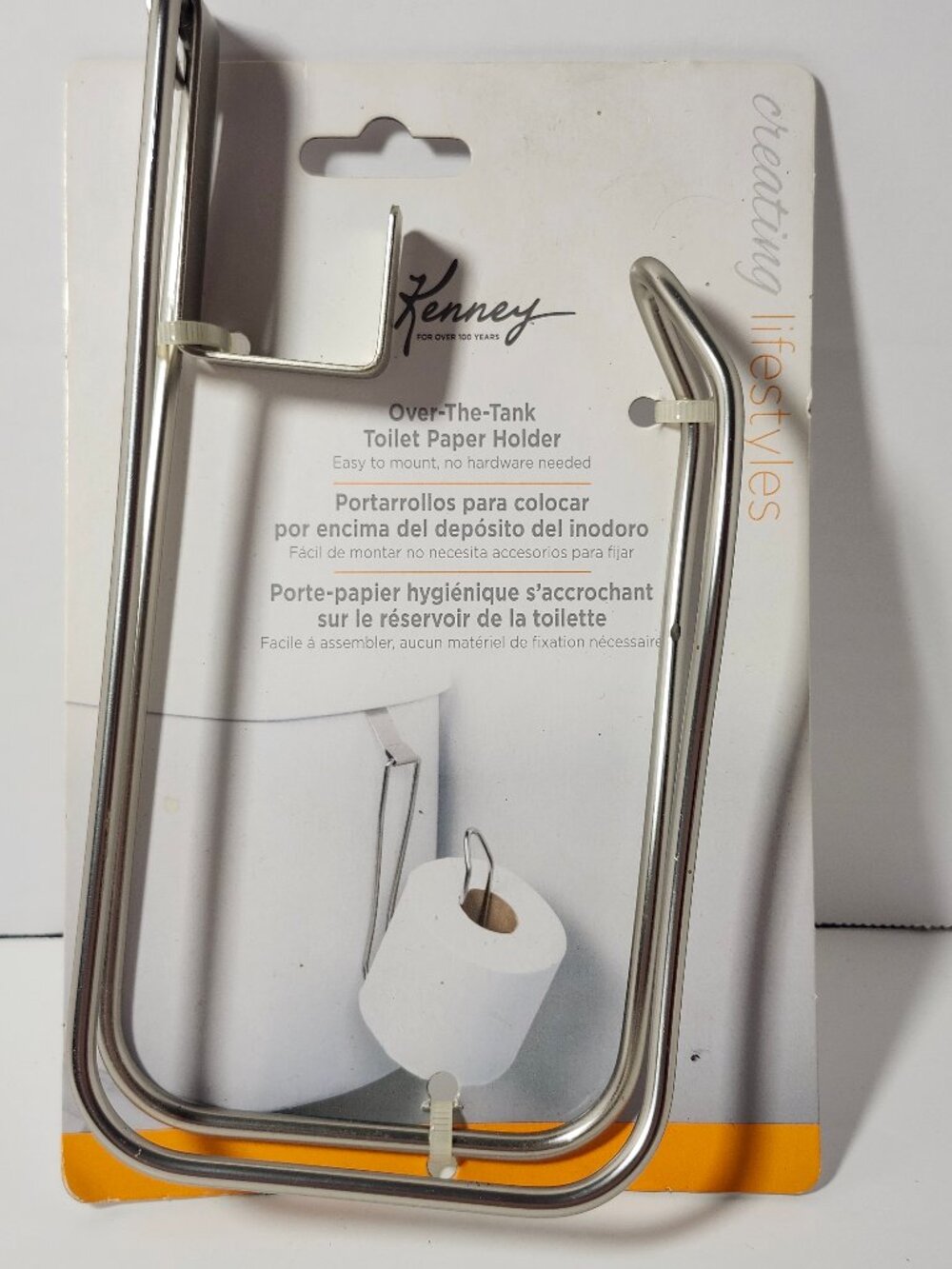 Kenney Over The Tank Toilet Paper Holder Bathroom Storage Organizer New NIP